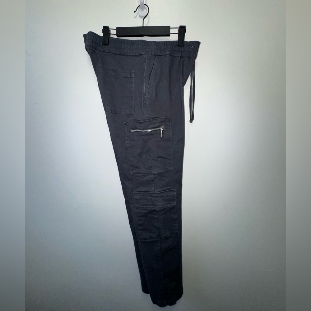 Dark Gray Slim Cargo Pants